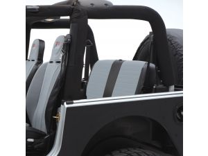 Smittybilt スミッティービルト XRC リアシートカバー ブラックサイドグレーセンター 07 JK 4DR