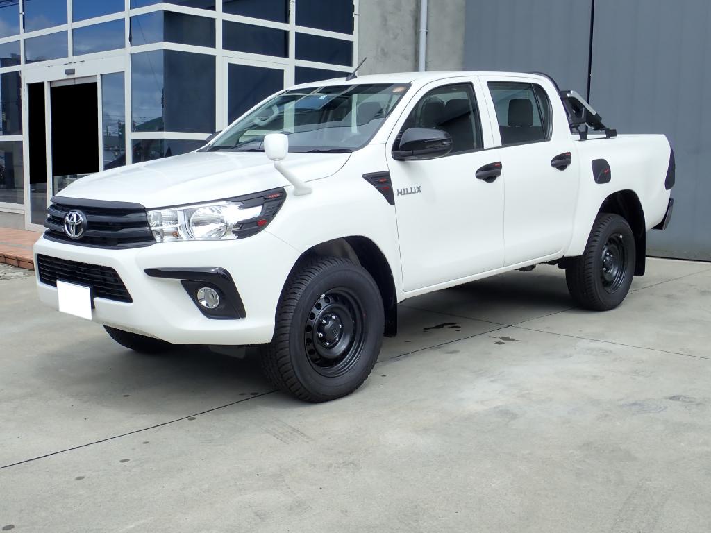 GI☆GEAR (ジーアイ・ギア) 社製】HILUX REVO GUN125 ハイラックス レボ ロールバー ブラックパウダー(グロスブラック)  125系 | ゴッチインターナショナル